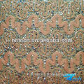 Chinese dragon pattern glitter fabric for shoe and decoration